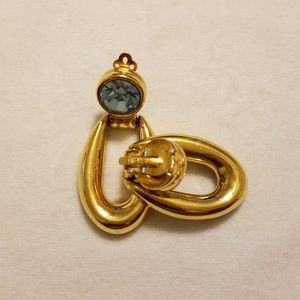 Givenchy Jewelry - 💎Givenchy - Golden Blue Clip-On Earrings Givenchy Jewelry - 💎Givenchy - Golden Blue Clip-On Earrings